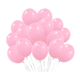 100 Pc Matte Light Pink Latex, Air or Water Balloons 5"