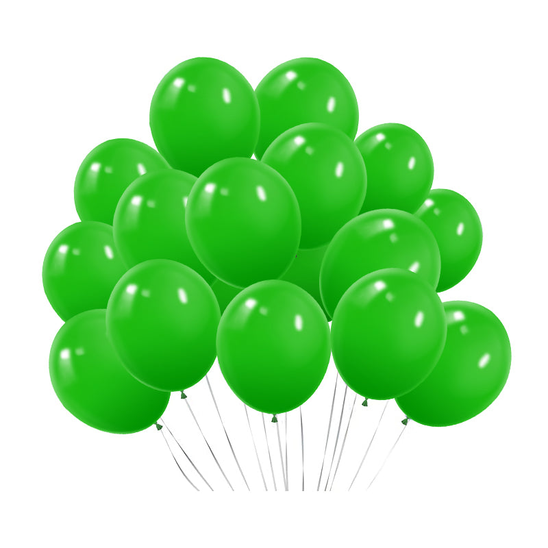 100 Pc Matte Lime Green Latex, Air or Water Balloons 5"