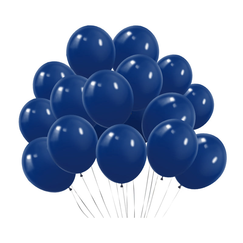 100 Pc Matte Navy Blue Latex, Air or Water Balloons 5"