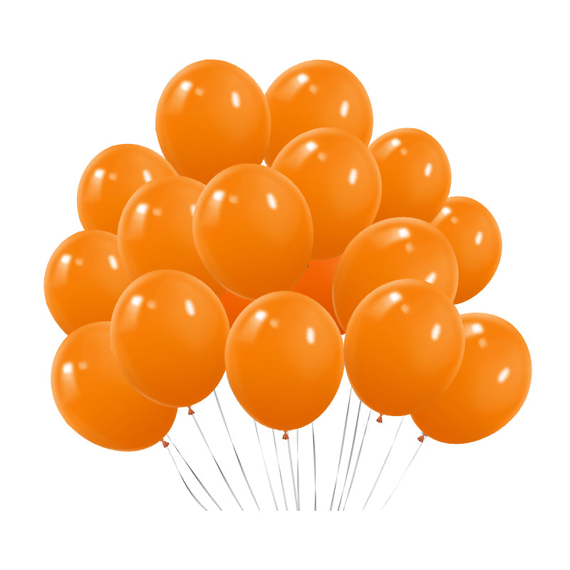 100 Pc Matte Orange Latex, Air or Water Balloons 5"