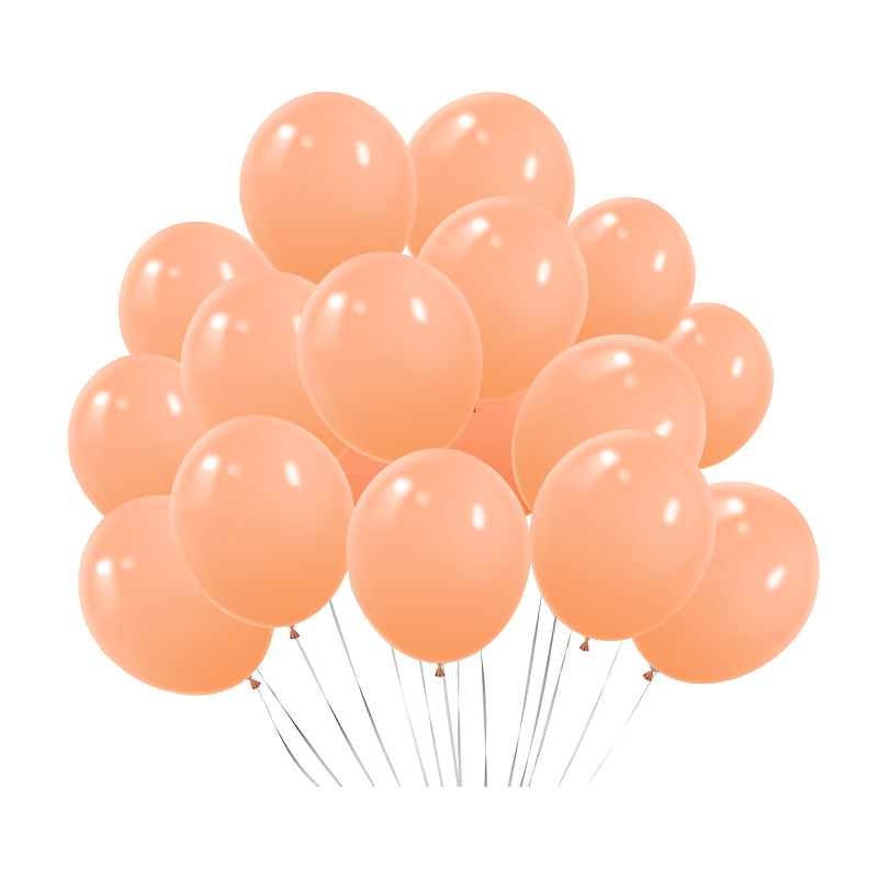 100 Pc Matte Peach Latex, Air or Water Balloons 5"