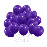 100 Pc Matte Purple Latex, Air or Water Balloons 5"