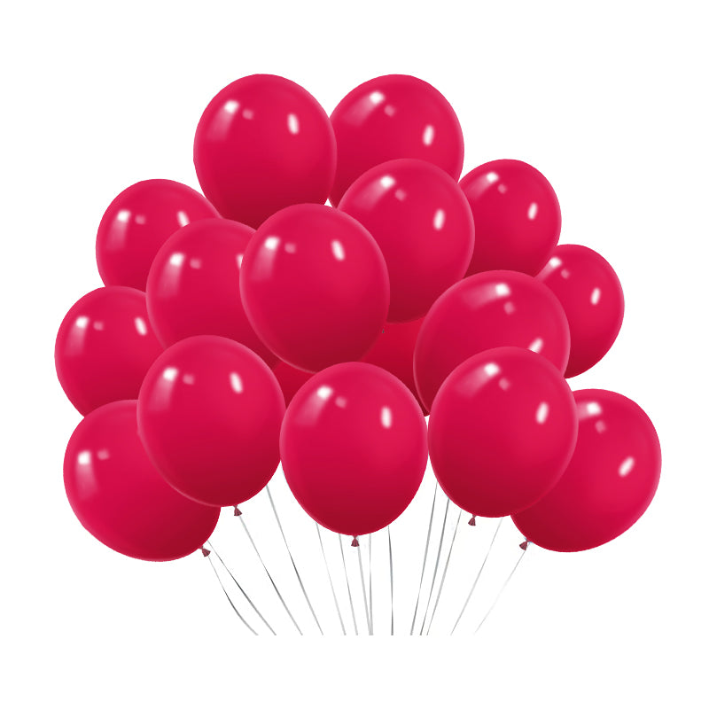 100 Pc Matte Wild Red Latex, Air or Water Balloons 5"