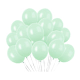 100 Pc Macaroon Green Latex, Air or Water Balloons 5"