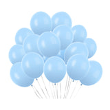 100 Pc Macaroon Blue Latex, Air or Water Balloons 5"