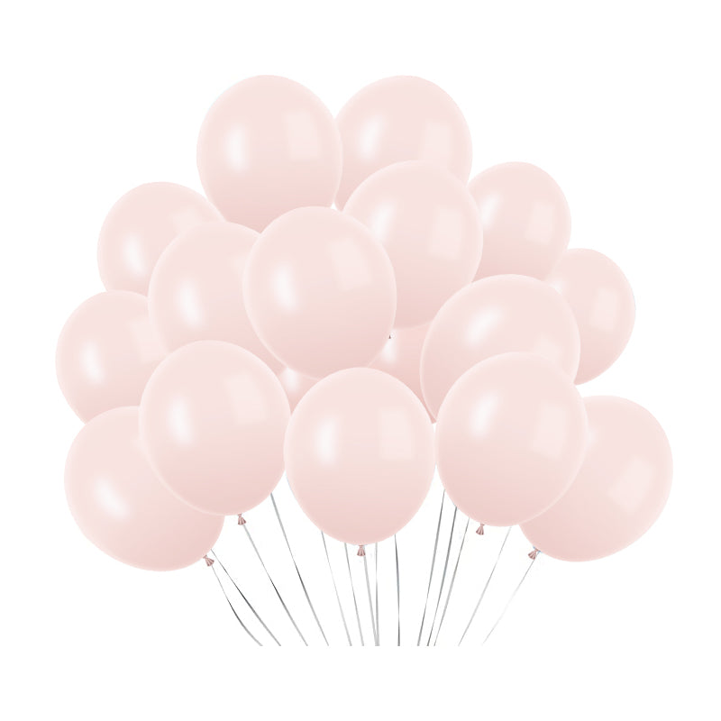 100 Pc Macaroon Pink Latex, Air or Water Balloons 5"