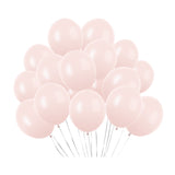 100 Pc Macaroon Pink Latex, Air or Water Balloons 5"