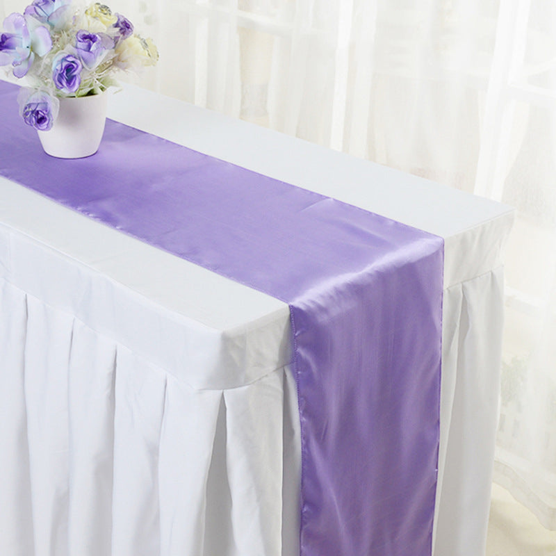 Satin Table Runner 12"x110" Light Purple
