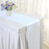 Satin Table Runner 12"x110" White