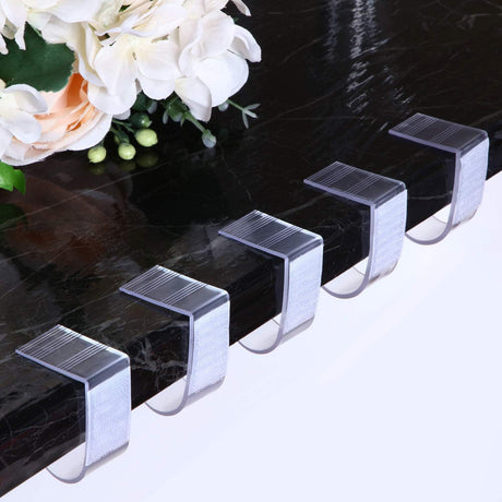 12pcs Adjustable Large Plastic Table Skirt Clips 1"