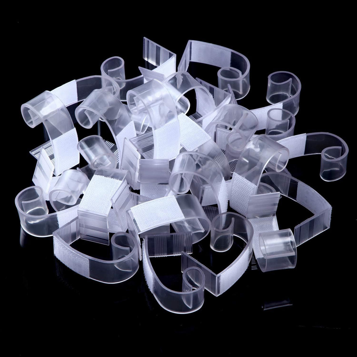 12pcs Adjustable Large Plastic Table Skirt Clips 1"