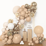 123 Pc Sandy White Skin DIY Balloon Garland Kit