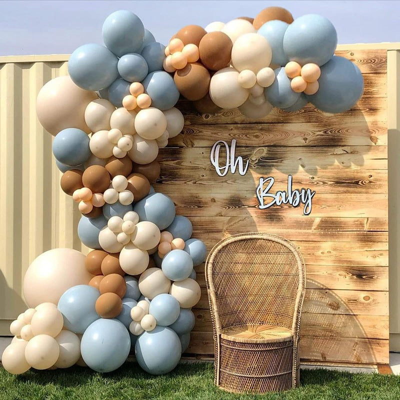 135 Pc Light Blue Skin DIY Balloon Garland Kit
