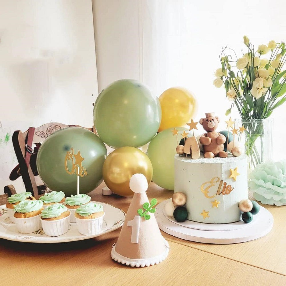 Set of 40 Avocado Green Party Balloon Kit 12"