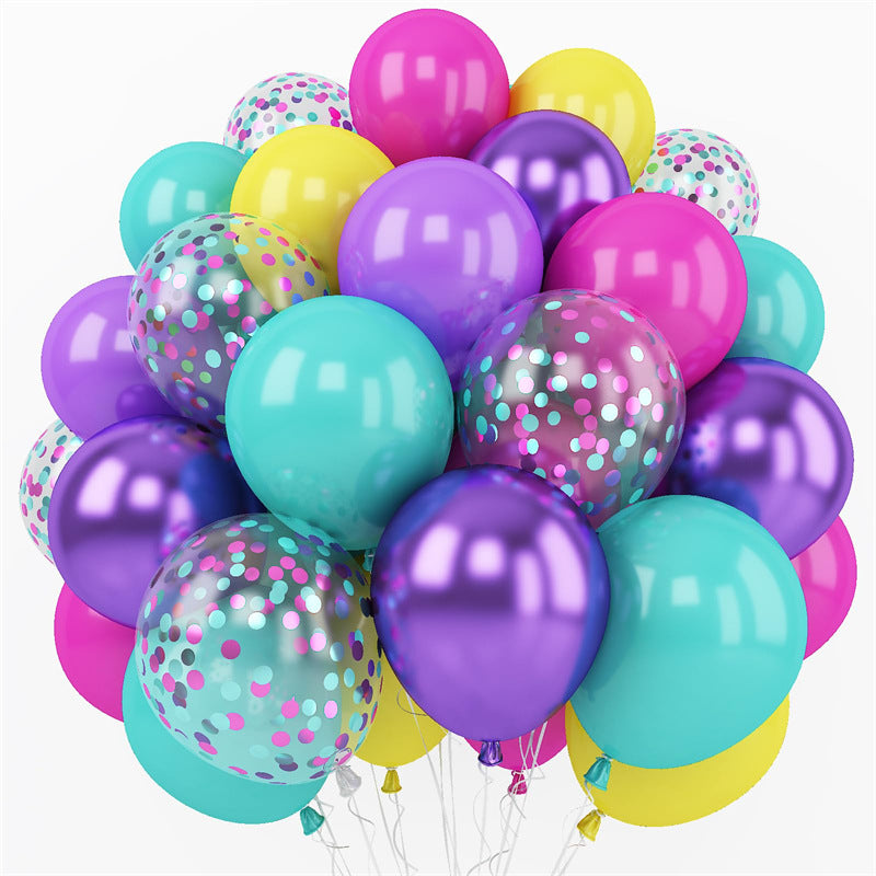 Set of 40 Colorful Party Balloon Kit 12"
