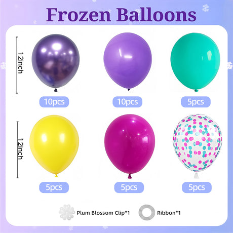 Set of 40 Colorful Party Balloon Kit 12"