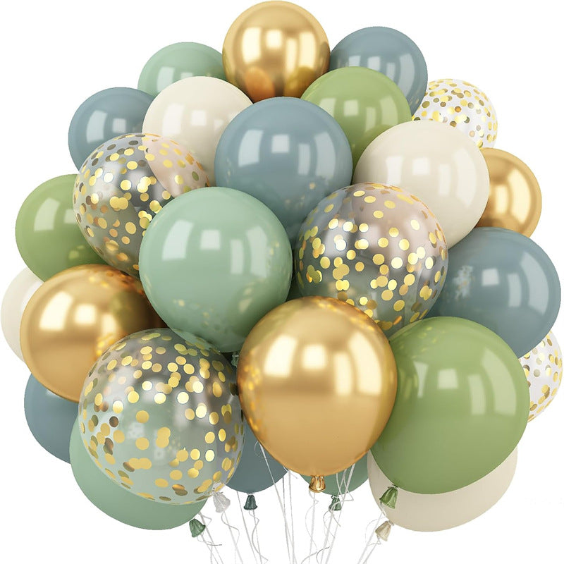 Set of 40 Green Party Balloon Kit 12"