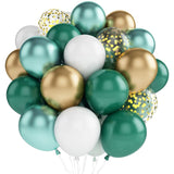 Set of 40 Dark Green Party Balloon Kit 12"