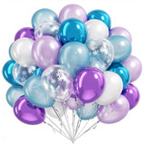 Set of 40 Blue Purple Party Balloon Kit 12"