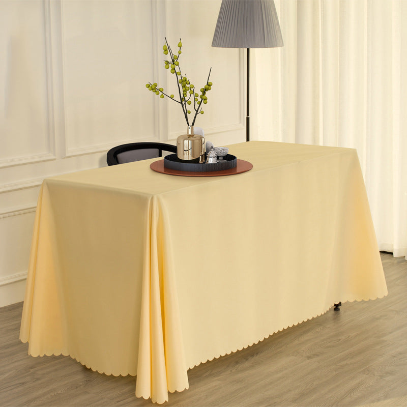 Polyester Rectangular Tablecloth 54"x96" Rose Red