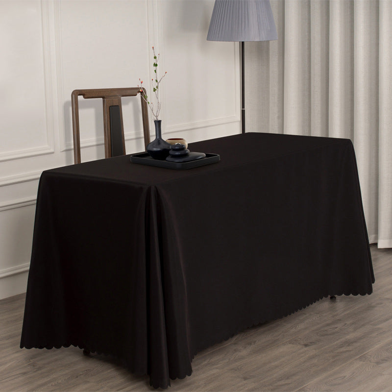Polyester Rectangular Tablecloth 54"x96" Black