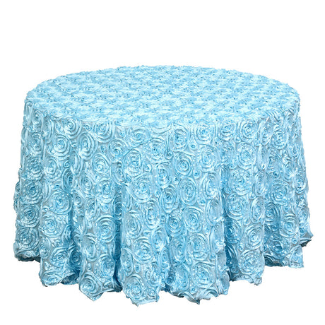 Satin Round Tablecloth 130" Gold