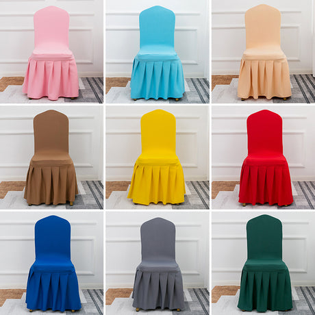 Air Layer Skirt Chair Cover Light Yellow