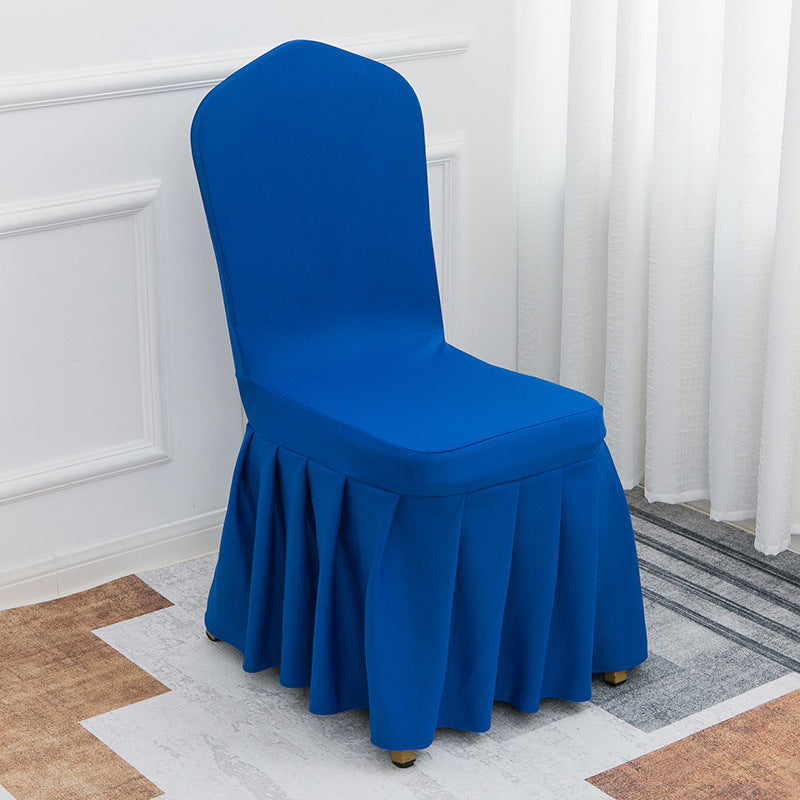 Air Layer Skirt Chair Cover Royal Blue