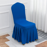 Air Layer Skirt Chair Cover Royal Blue