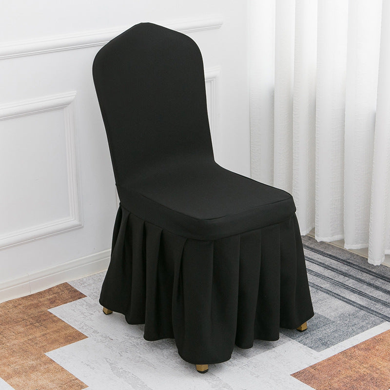 Air Layer Skirt Chair Cover Black