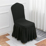 Air Layer Skirt Chair Cover Black