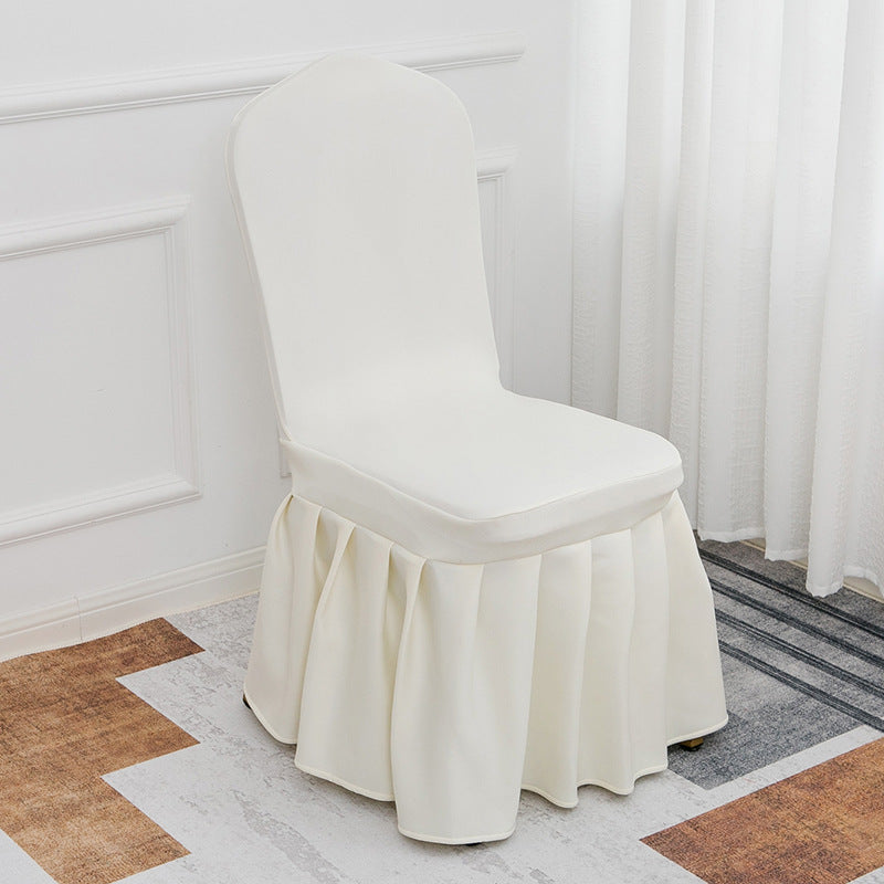 Air Layer Skirt Chair Cover Beige