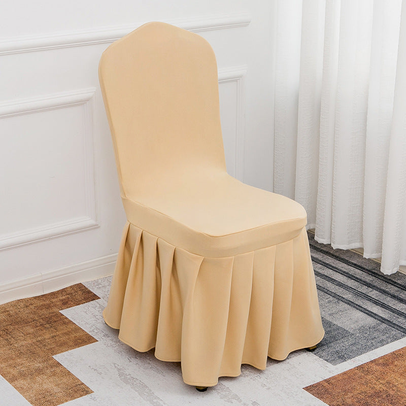 Air Layer Skirt Chair Cover Champagne