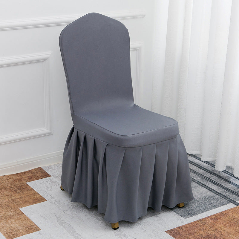 Air Layer Skirt Chair Cover Dark Gray