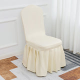 Air Layer Skirt Chair Cover Light Yellow