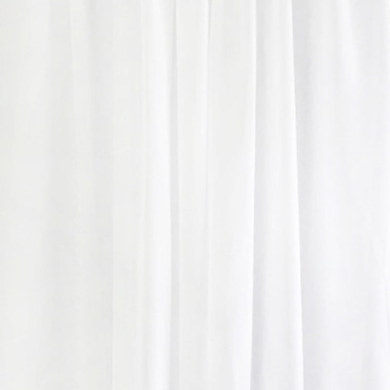 Chiffon Ceiling Drapery With Rod Pocket 5ftx32ft White