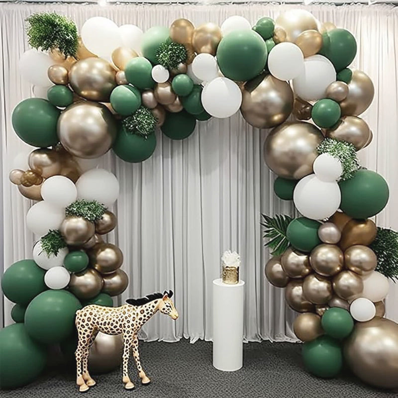 25 Pc Chrome Champagne Gold Latex Helium, Air or Water Balloons 12"