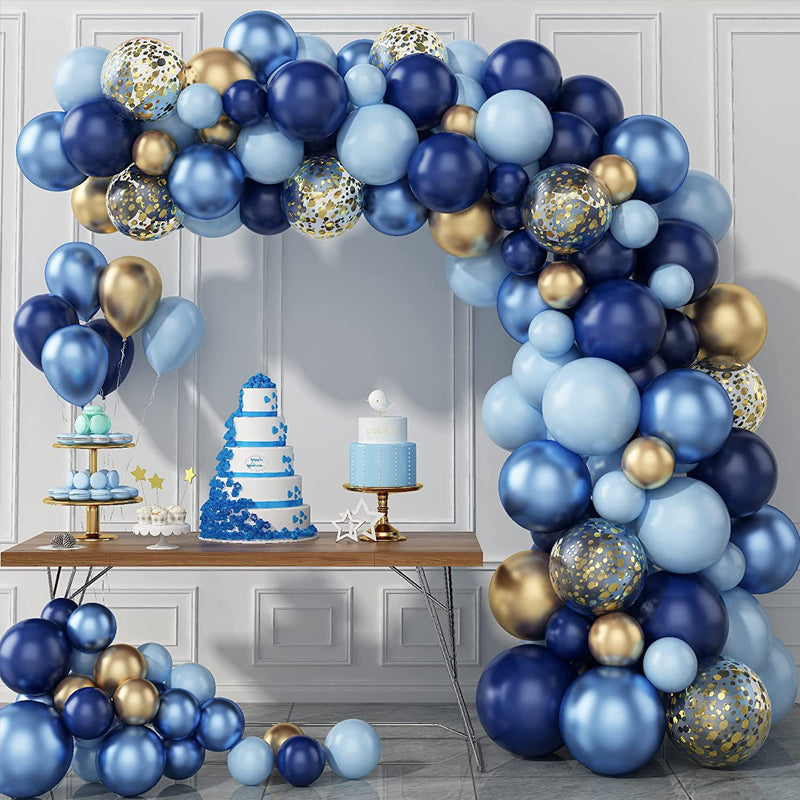 10 Pc Chrome Gold  Latex Helium, Air or Water Balloons 18"