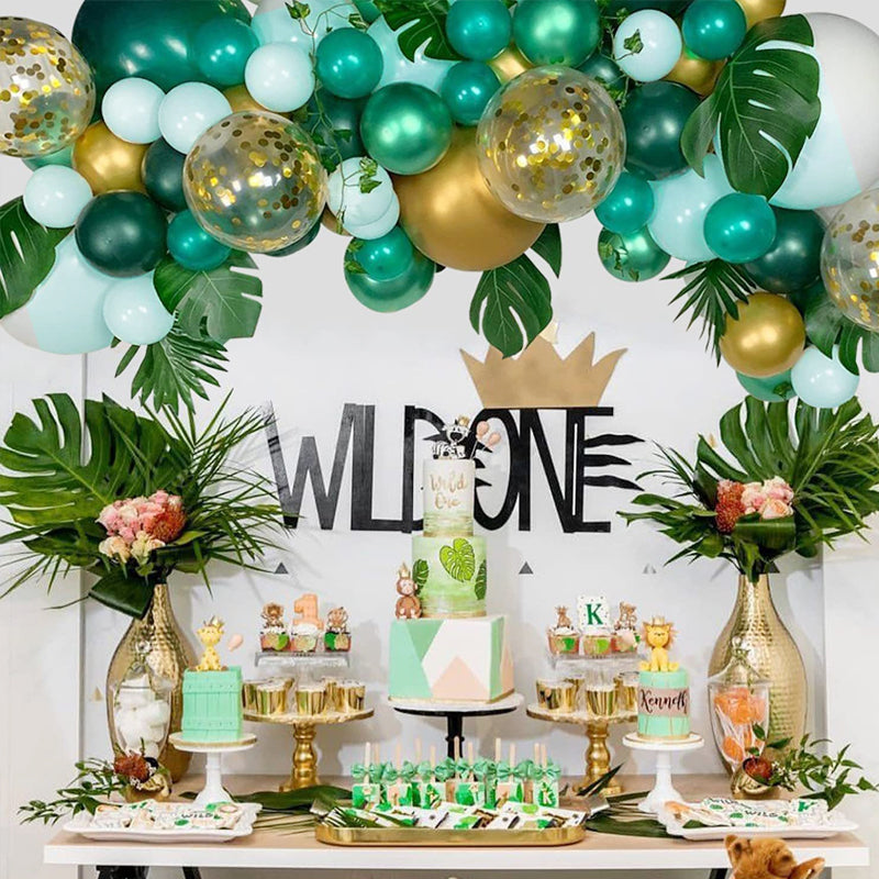 25 Pc Chrome Green Latex Helium, Air or Water Balloons 12"
