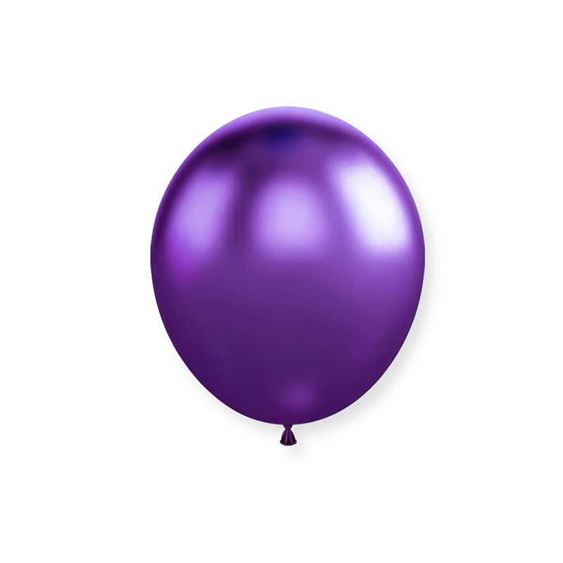 50 Pc Chrome Purple Latex Helium, Air or Water Balloons 10"