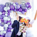 10 Pc Chrome Purple  Latex Helium, Air or Water Balloons 18"