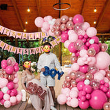 10 Pc Chrome Rose Gold  Latex Helium, Air or Water Balloons 18"