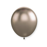25 Pc Chrome Champagne Gold Latex Helium, Air or Water Balloons 12"