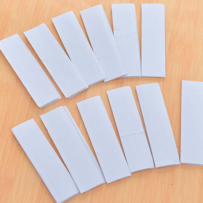 10 Pc White DIY Table Skirt Velcro Tapes 1.4"x4.5"