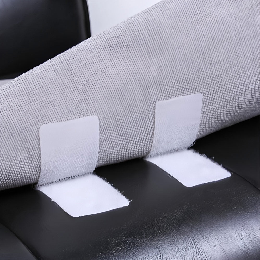 10 Pc White DIY Table Skirt Velcro Tapes 1.4"x4.5"