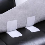 10 Pc White DIY Table Skirt Velcro Tapes 1.4"x4.5"