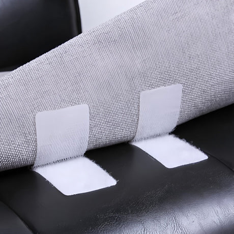 10 Pc White DIY Table Skirt Velcro Tapes 1.4"x4.5"