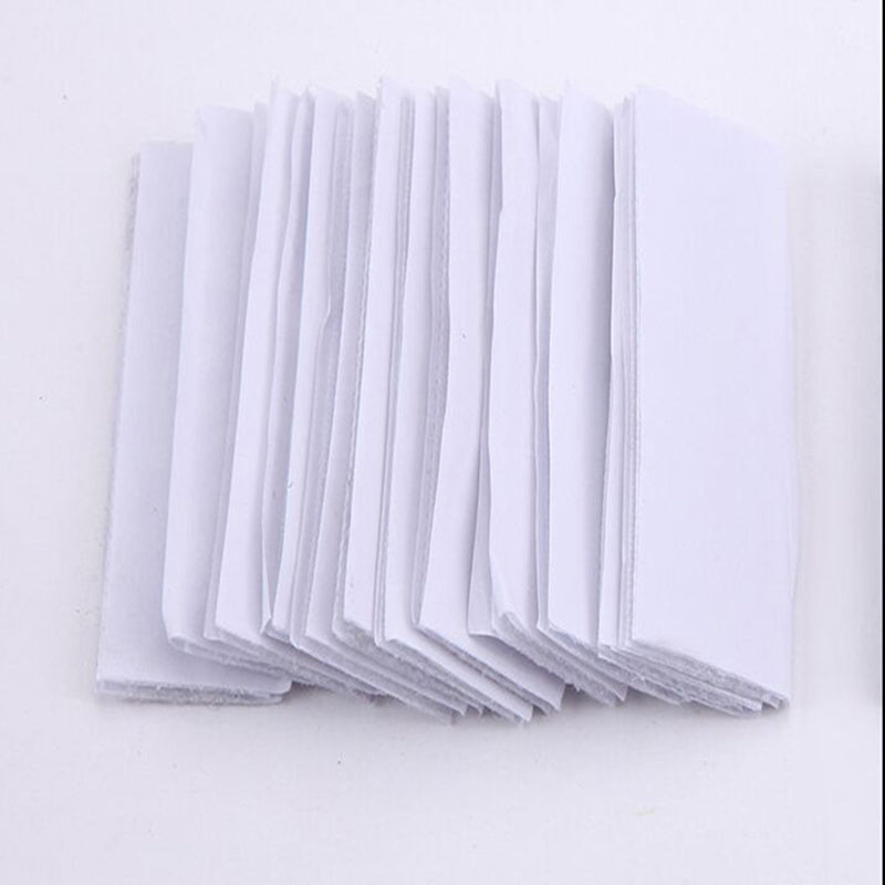 10 Pc White DIY Table Skirt Velcro Tapes 1.4"x4.5"