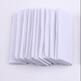 10 Pc White DIY Table Skirt Velcro Tapes 1.4"x4.5"