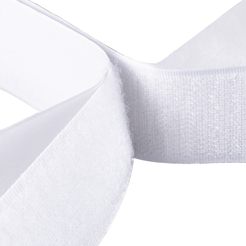 10 Pc White DIY Table Skirt Velcro Tapes 1.4"x4.5"